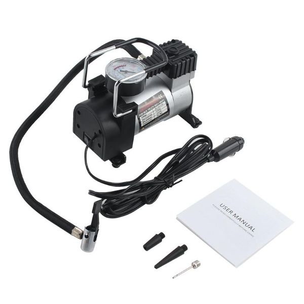

12v portable auto car electric air compressor tire inflator pump for motorbike b tire inflator pump car styling