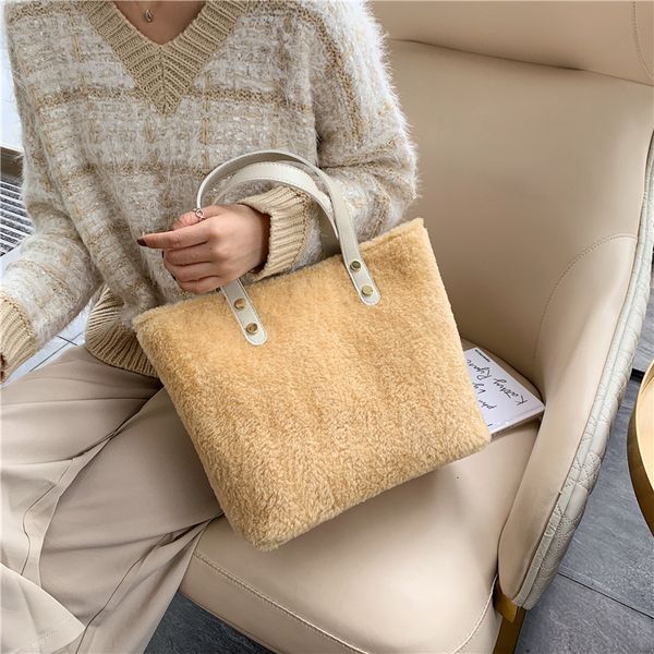 

fashion bag new large-capacity tote bag solid color ladies handbag women's