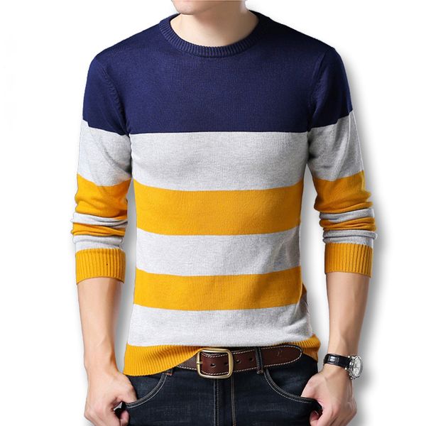 

isurvivor 2018 men patchwork knitwear sweaters pullovers hombre male casual fashion slim fit large size winter autumn sweaters, White;black