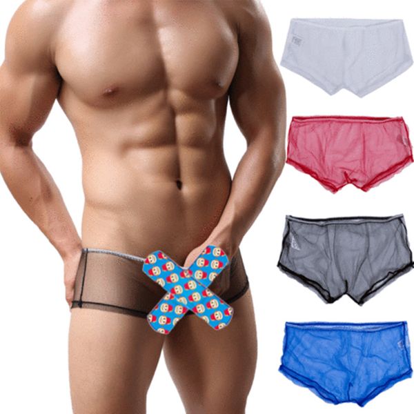 

нижнее белье mens sexy сетки нижнее белье прозрачное see through boxer трусы шорты hot ропа интерьера hombre, Black;white