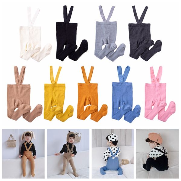 

0-4 years fashion baby boys girls tights casual cotton warm tight autumn spring kids infant children strap stockings, Blue