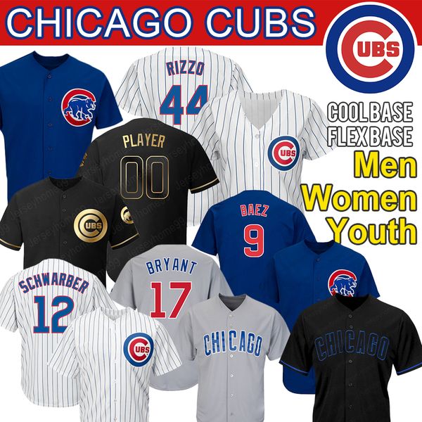 

Chicago cu tom cub jer ey javier baez 9 anthony rizzo kri bryant kyle chwarber will on contrera david bote jon le ter ba eball jer ey, Blue;black