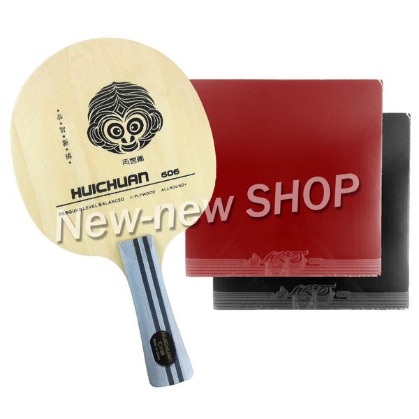 

galaxy yinhe huichuan 606 blade with 2x 9000 a pair rubbers for a racket shakehand long handle fl