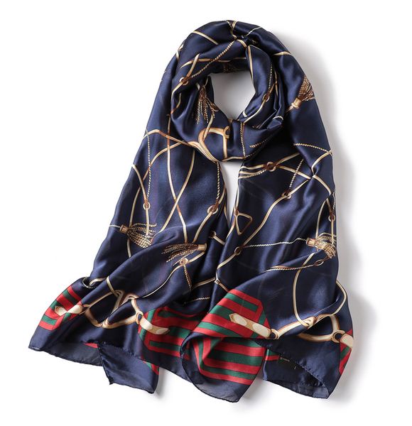 

2018 fashion women scarf silk scarves shawls and wraps long size soft bandana female foulard beach stoles
