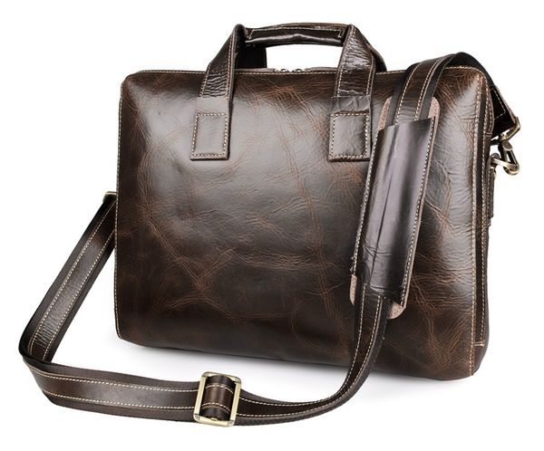 

100% genuine leather j.m.d men's hand briefcase bag for business 7167c-1