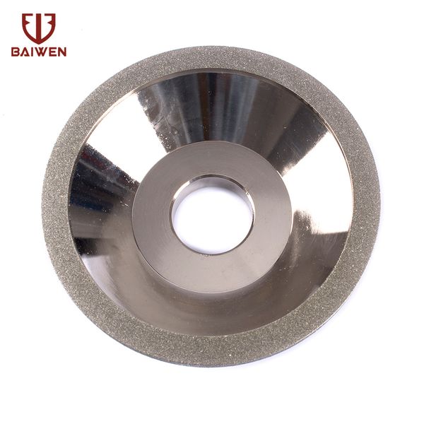 

4" diamond grinding wheel electroplated bowl-shaped cutter grinder 100-600 grit