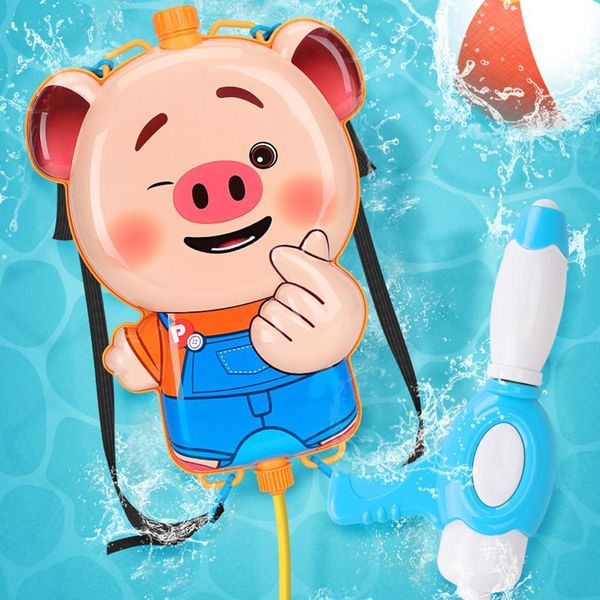 Acheter Nouveau Dessin Animé Sac à Dos Tirer Pistolet à Eau Plage Enfants Eau Jouer Jouet Nouveau Mode Dessin Animé Tirer Pistolet à Eau Jouet De 43