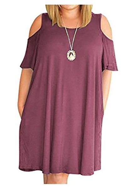 

durcoo womens shirts plus size off shoulder lace blouse short sleeve tees, Black;gray