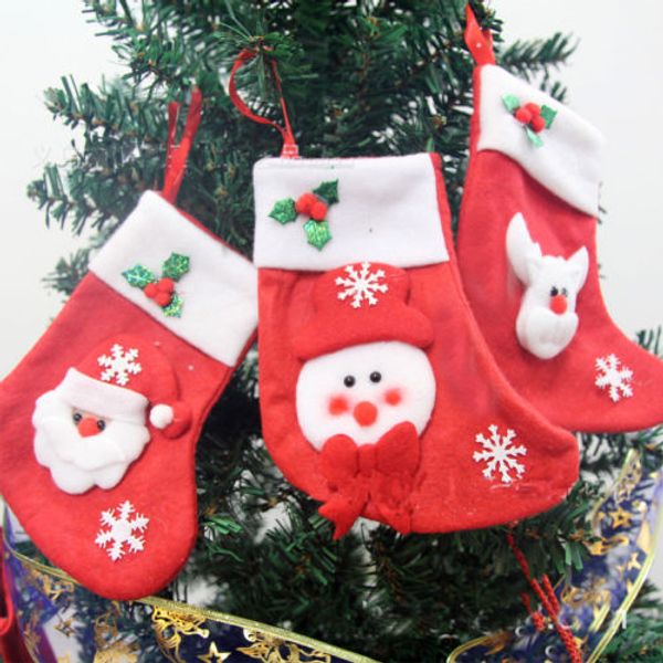 

new christmas candy bags stocking gift bag xmas santa claus snowman decoration