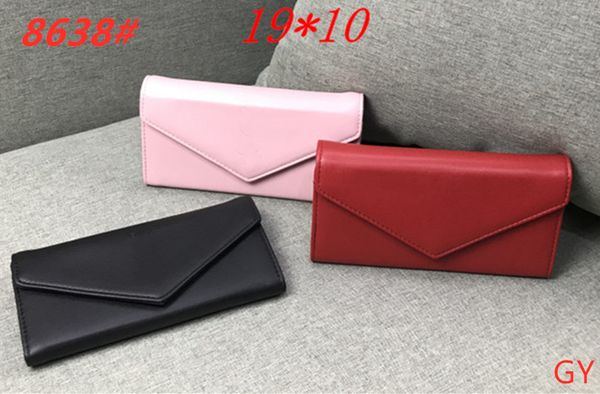 

gy8638# new multifunctional practical wallet handbag card case coin purse ing, Red;black