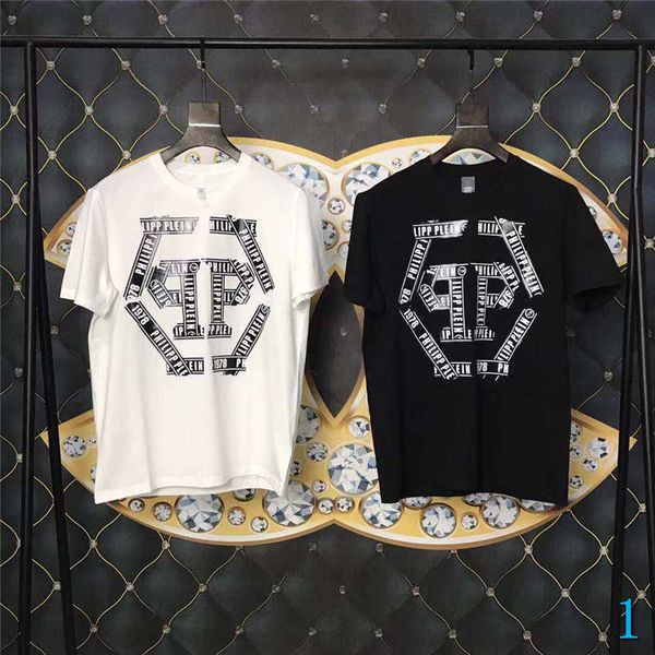 

2019 fashion men's designer t-shirt luxury brand cool men's new arrival summer clothing brand t-shirt with two color s-xxl availia, White;black