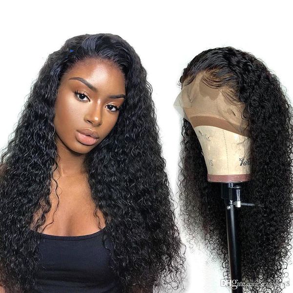 

24inch full lace human hair wigs with baby hair brazilian remy curly hair lfront human wigs for black women deep wave ujibg