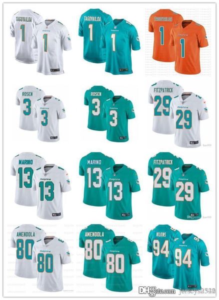 

Мужчины Женщины Майами дельфины Молодежь 1 Туа Tagovailoa 29 Minkah Фицпатрик 13 Dan Marino 3 Джош Розен 80 Дэнни Амендола трикотажные изделия футбола