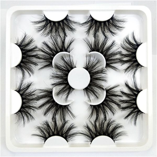 

7 pairs 25mm false eyelashes fake 3d mink eyelashes mink lashes natural dramatic volume eyelash extension makeup