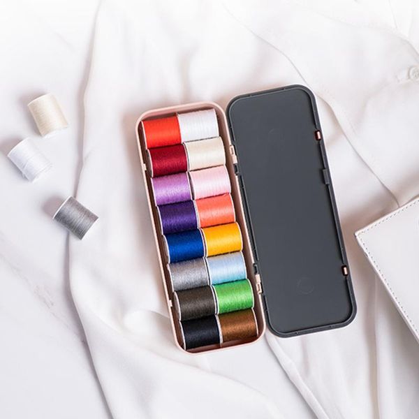 

1 set useful sewing kit multifunctional portable sewing threads kit for home travel professional organizer storage box, Black