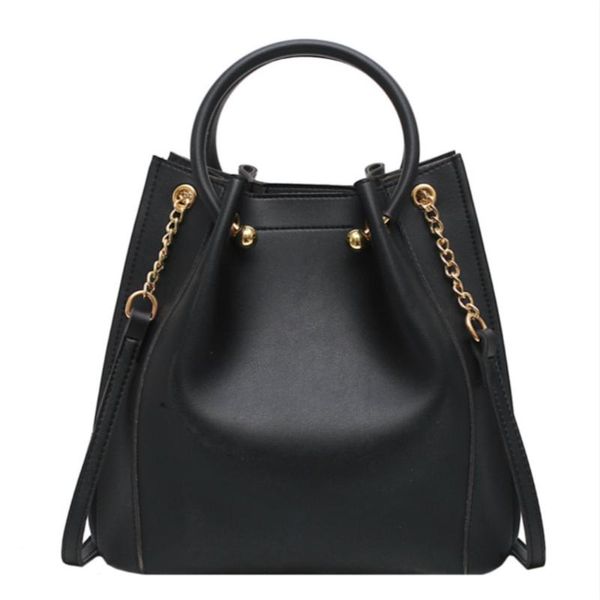 

women handbag quality leather chain female shoulder bags bucket bag ladies' messenger crossbody bag sac