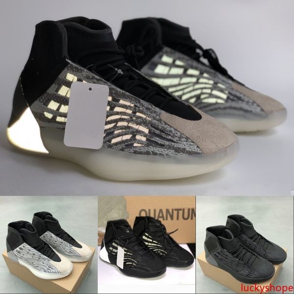 

3m reflective quantum triple black kanye west basketball shoes mens trainers fashion luxury designer women sneakers us 5-12.5