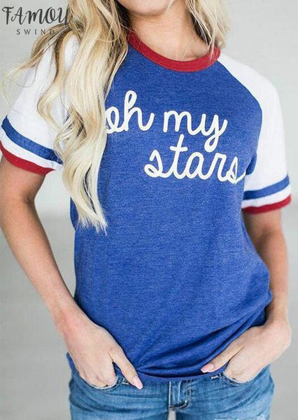 

summer new t shirt women fashion oh my stars t shirt 2020 stylish tee casual o neck tshirt female camisetas, White