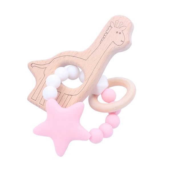 

baby teethers toy boys girls star silicone teethers kids elm molar toy bites cartoon pattern for above 3m teethers toys for kids