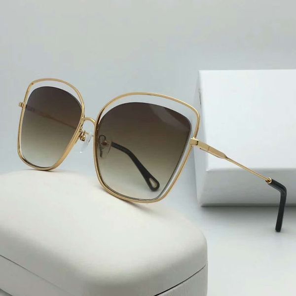 

poppy 133s havana gold/brown shaded sunglasses women cat eye glasses sunglasses new in box, White;black