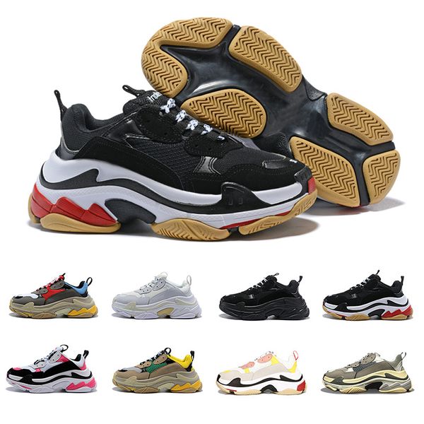 

2020 triple-s paris 17fw triple s platform designer sneakers for men women black red white green casual dad shoes increasing shoes 36-45
