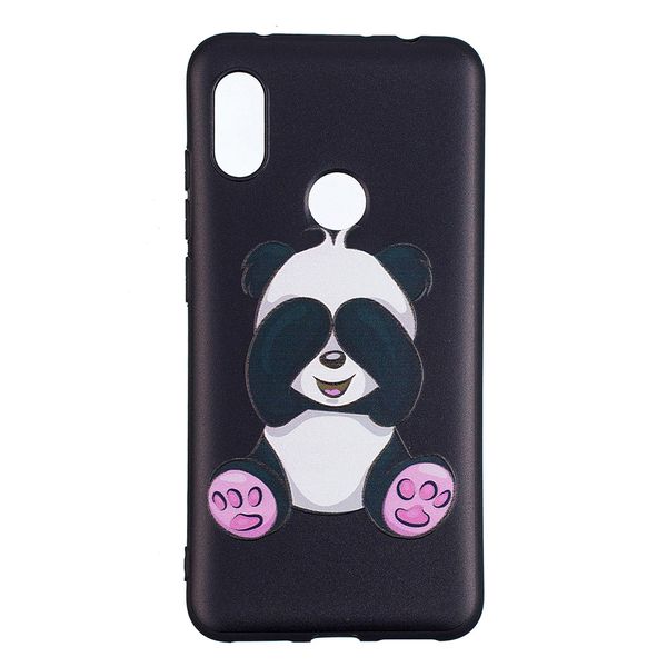 

relief soft tpu case for xiaomi redmi note 6 pro panda pattern