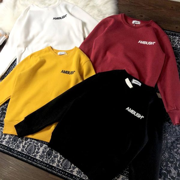 

19ss ambush hoodies 3d print streetwear hip hop ambush sweatshirts kanye west skateboard pullover xxxtentacion hoodies, Black