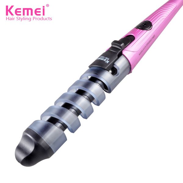 

electric hair curler roller automatic ceramic curling iron spiral hair curling iron wand hairdressing styling tool eu plug 43d