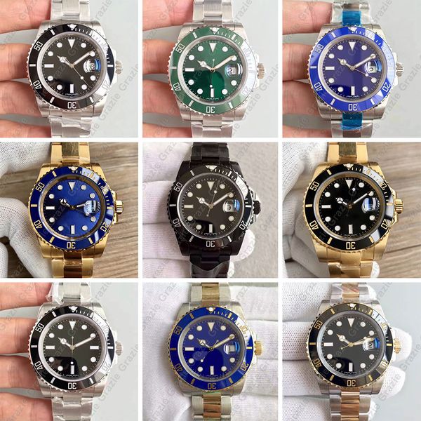 

submarine watch family portrait 10 colors wholesale watch automatic luxury men's watch sapphire 50m waterproof ceramic ring ori, Slivery;brown