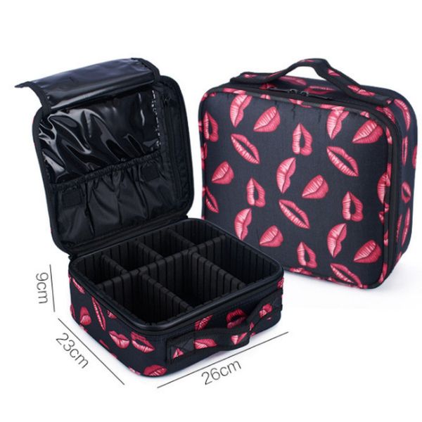 

new 2019 professional empty makeup organizer bolso mujer cosmetic case travel large capacity storage bag suitcases
