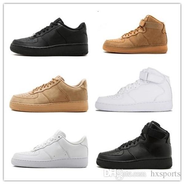 

2019 новый высокий, чтобы помочь низкий, чтобы помочь черный белый мужчины женщины повседневная обувь спорт работает коричневый тренеры один, Black