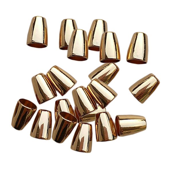 

20 pieces bell shaped backpack tent clothes locks cord ends cap string sers 4mm, Black