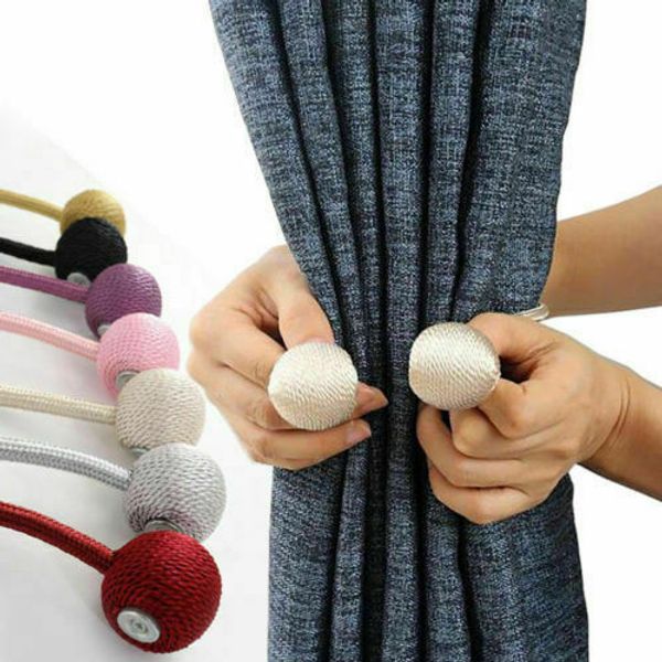 

strong magnetic ball curtain tiebacks tie backs buckle clips holdbacks home