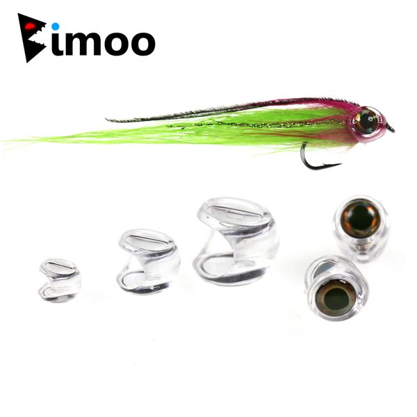 

bimoo 10pcs fish head for streamer flies fishing bait lure tying material size #4 #6 #8