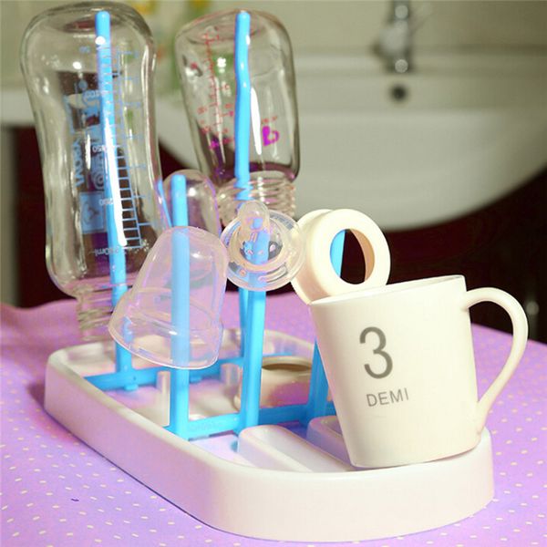 

new useful simple tree shape cleaning drying rack baby feeding bottle dryer rack shelf kitchen feeding holder tools