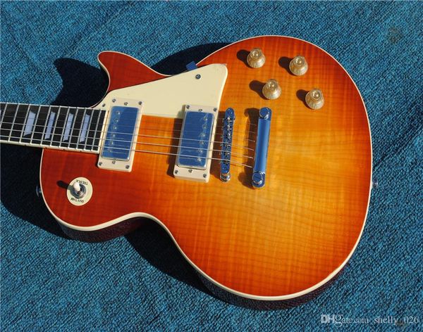 

in stock, fast delivery. yellow tiger electric guitar, birthday gift, special performance electric guitars guitrra