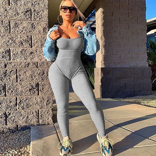

ребристые сексуальная тощий bodycon комбинезоны женщин 2020 рукавов o шеи вечеринки клуб комбинезон женские комбинезон черный комбинезон, Black;white