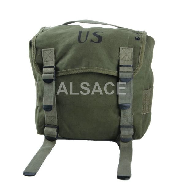 

outdoor tactical gear 100% cotton canvas wargame and equipement alw-07 us mil canvas bupack