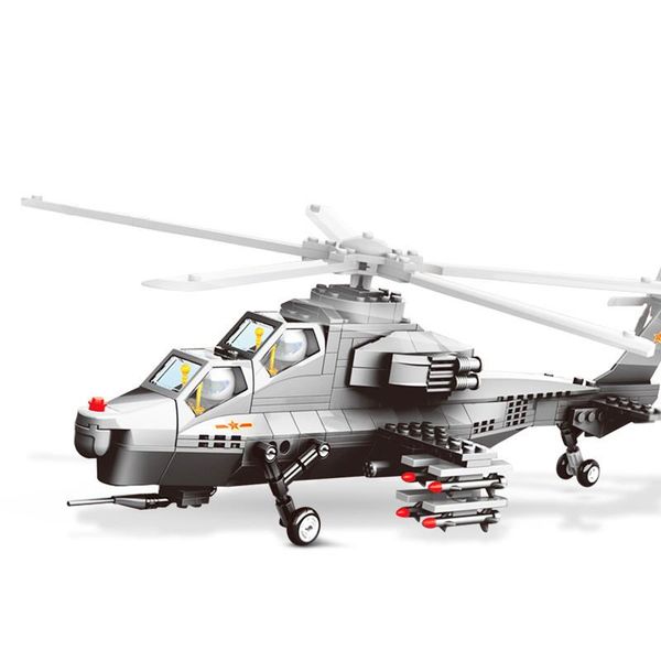 

2020 small particle military fighter model building block toy for children kids intelligence assembling toys diy decoration 02