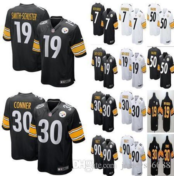 

Men 039 women kid pitt burgh jer ey teeler 19 juju mith chu ter 7 ben roethli berger 90 t j watt 30 jame conner 50 ryan hazier je