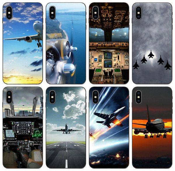 

[tongtrade] painted airplane sea sky case for iphone 11 pro x xs max xr 8s 8 7s 7 se galaxy a70s a730 huawei g8 g9 v20 sony xperia z5 case