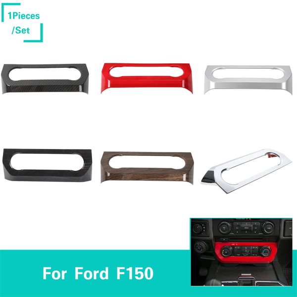 Central Air Conditioning Control Panel Decoration Covers Fit For Ford F150 2015 Car Interior Accessories Abs Interior Vehicle Interior Vehicle