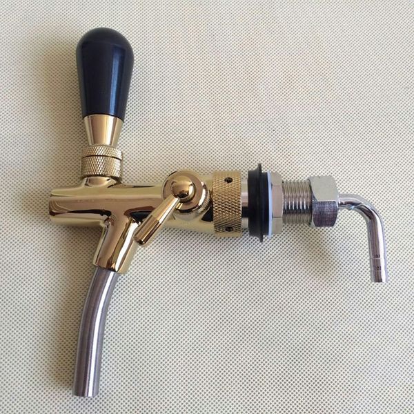 

brand new draft keg beer tap standard shank,with compensator ,flow control for bar or home brew