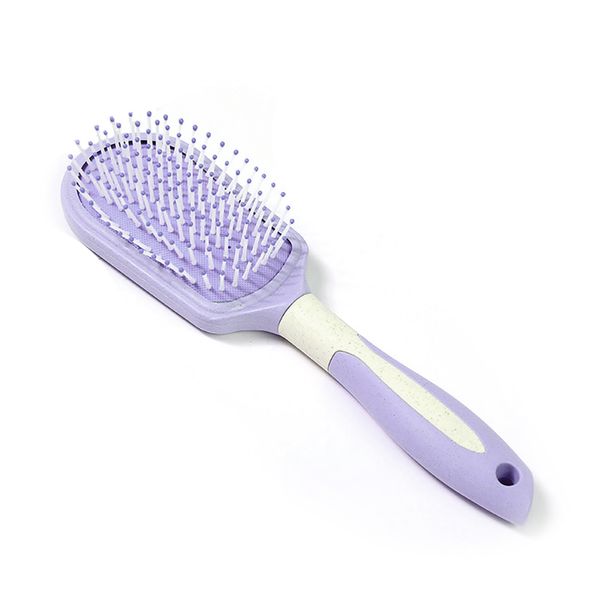 

colorful hair detangler brush air cushion paddle hair brush scalp massage comb - purple 0, Silver