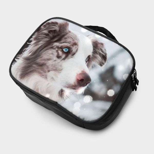 

noisydesigns border collie new multifunction travel cosmetic bag women makeup bags toiletries organizer storage make up cases