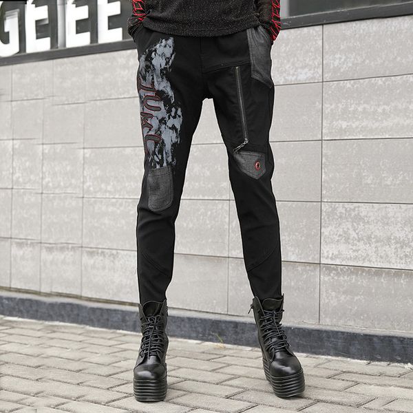 

#2232 autumn black mid waist elastic jeans women 2019 pencil pants girl high street slim trousers ladies cotton denim pants lady, Blue