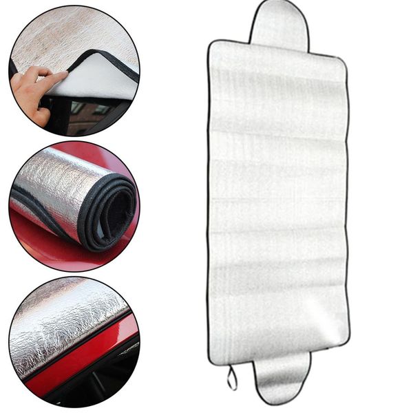 

insulation sunshade sun visor car frost winter universal 150*70cm car snow block snow cover frost front windshield sunscreen