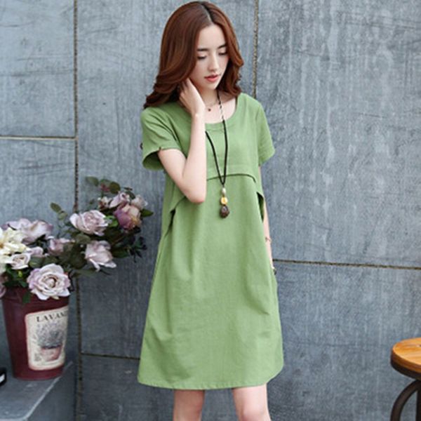 

maternity nursing dress summer fashion breastfeeding clothes for pregnant women nursing dresses mother breast feeding dress, White