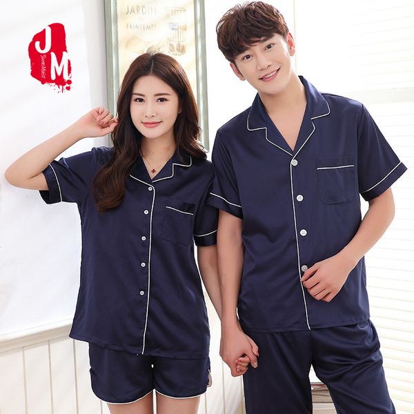 

2018 solid silk мужчины пижамы установить лето сна с коротким рукавом атласные mens sexy sleepwea костюм пижама человек симпатичные пижамы м, Black;brown