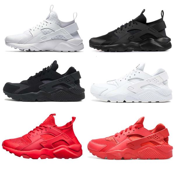 

2020 huarache 1.0 4.0 iv huarache triple white black red running shoes for mens womens huraches sports sneaker trainers size 36-45